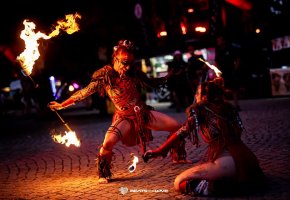 Aliatrix artists entertained visitors of the Beats for Love festival
